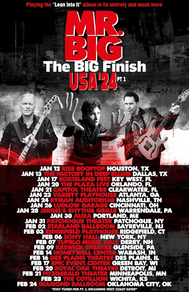 mr. big,mr. big tour,mr. big band,billy sheehan,paul gilbert,eric martin,mr big tour,mr big songs,mr big to be with you,mr big,mr big farewell tour,mr. big farewell tour,mr big tour dates,mr. big tour dates, MR. BIG Announce Early 2024 U.S. Tour Dates