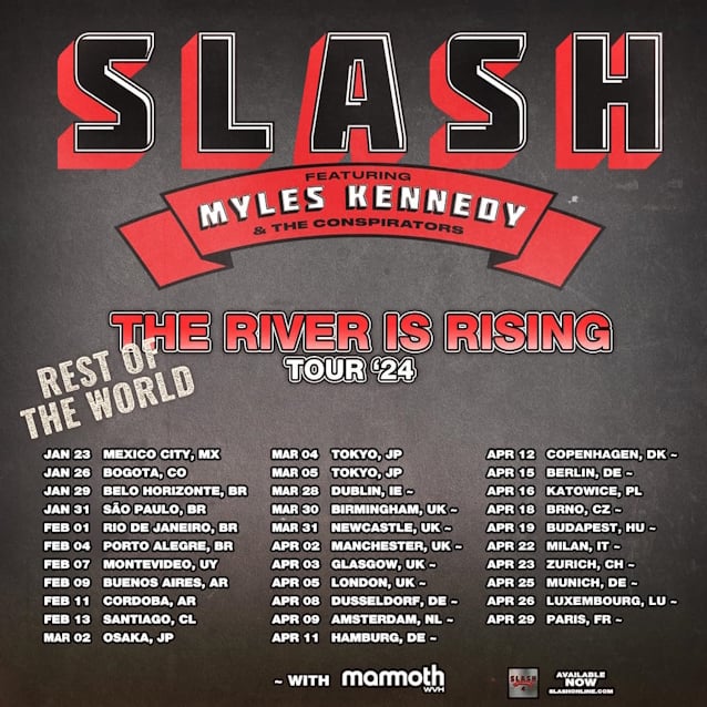 Slash Featuring Myles Kennedy & The Conspirators announce 2024  international tour dates - The Music Universe