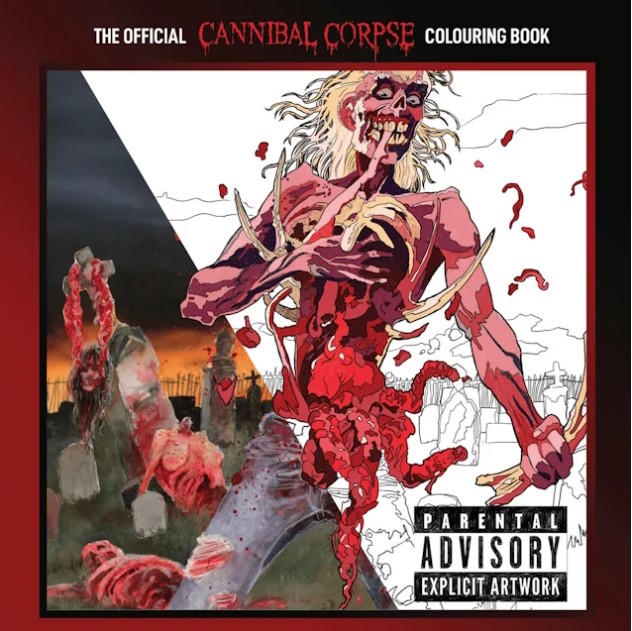 cannibal corpse,cannibal corpse merch,cannibal corpse albums,cannibal corpse album covers,cannibal corpse chaos horrific,cannibal corpse coloring book,cannibal corpse colouring book,cannibal corpse book,cannibal corpse artist,cannibal corpse vincent locke,vince locke cannibal corpse,vincent locke cannibal corpse, Official CANNIBAL CORPSE Coloring Book Arriving Just In Time For Christmas 2023