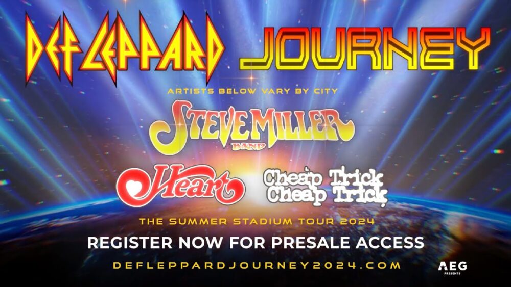 DEF LEPPARD And JOURNEY Announce 2024 Tour With HEART, CHEAP TRICK And