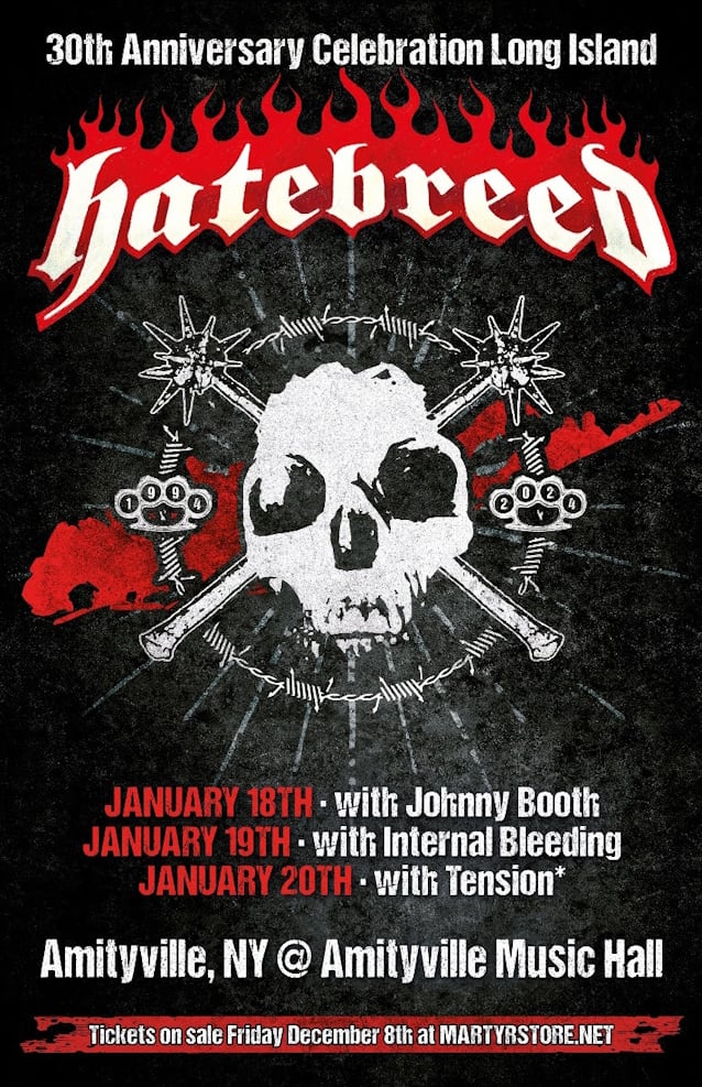 hatebreed,hatebreed tour,hatebreed tour 2023,hatebreed band,hatebreed residency,hatebreed long island,hatebreed long island residency,hatebreed tour dates,hatebreed band tour dates,hatebreed band tour,hatebreed amity music hall,hatebreed amity,hatebreed band amity,hatebreed tour dates 2024,hatebreed 2024,hatebreed live 2024, HATEBREED Announce Long Island Club Residency In Honor of 30th Anniversary