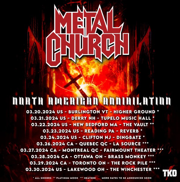 metal church tour dates