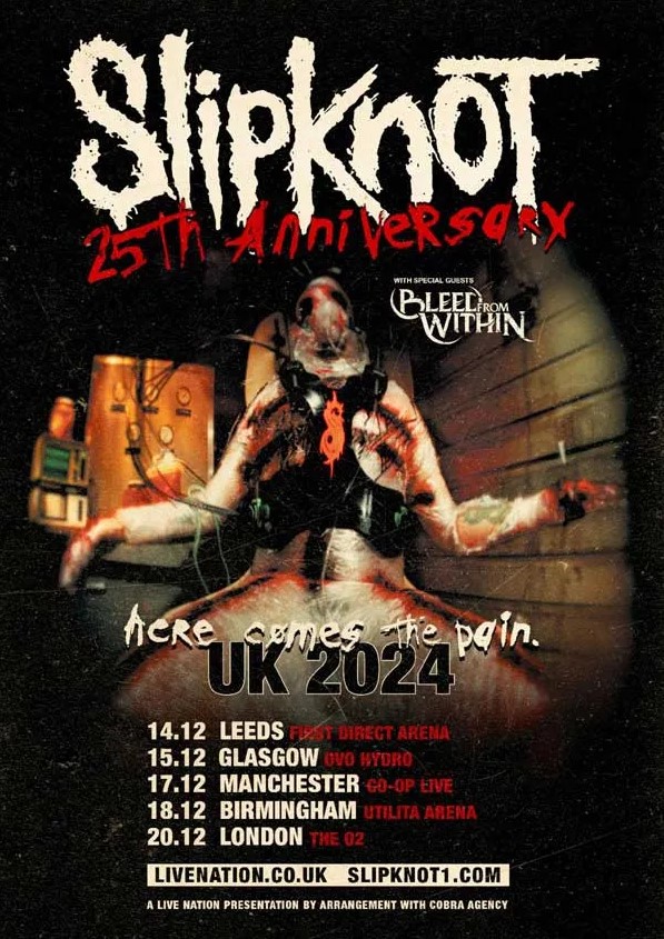 slipknot,slipknot tour,slipknot 2024 tour,slipknot tour dates,slipknot tour dates 2024,slipknot tour 2024,slipknot new drummer,slipknot members,slipknot uk tour,slipknot uk tour 2024,slipknot uk tour 2024 tickets price,slipknot uk tour dates,slipknot europe,slipknot european tour 2024,slipknot uk europe,slipknot band,slipknotband tour,slipknot band tour dates,slipknot 2024 uk tour dates, SLIPKNOT Announce UK And European 25th Anniversary Tour