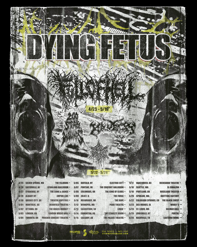 dying fetus,dying fetus tour,dying fetus merch,dying fetus band,dying fetus tour 2024,dying fetus discography,dying fetus songs,dying fetus tour dates,dying fetus 2024 tour,dying fetus 2024,dying fetus 2024 tour dates,dying fetus band members,dying fetus tour listings,dying fetus death metal,dying fetus john gallagher,john gallagher dying fetus, DYING FETUS Announces North American Tour Dates, Drops Video For &#8216;Throw Them In The Van&#8217;