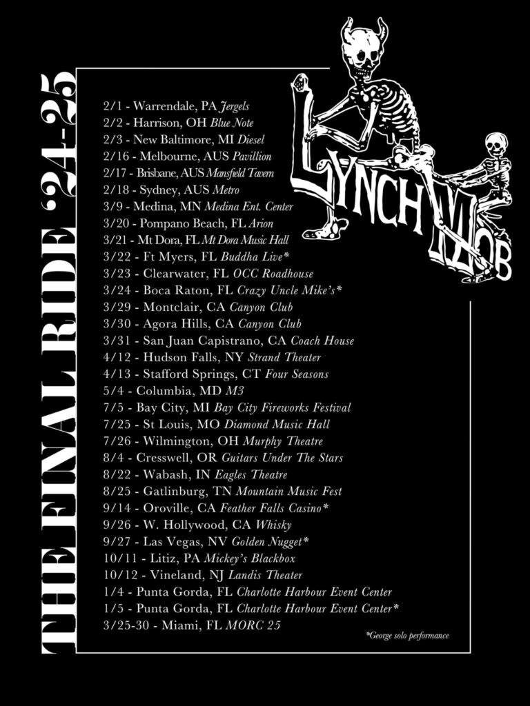 lynch mob,lynch mob farewell tour,lynch mob farewell tour dates,lynch mob the final ride,lynch mob band,george lynch,lynch mob live,lynch mob tour,lynch mob tour 2023,lynch mob tour dates 2024,lynch mob tour 2024,lynch mob band members 2023,lynch mob band tour,george lynch farewell tour, LYNCH MOB Announces First Run Of Dates For 2024-2025 Farewell Tour