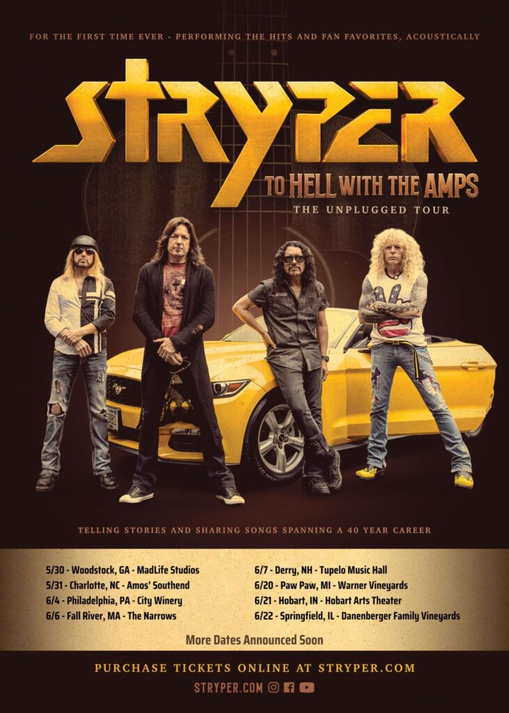 stryper,stryper band,stryper albums,stryper to hell with the devil,stryper tour 2023,stryper songs,stryper honestly,stryper tour 2024,stryper to hell with the amps,stryper 2024 tour,stryper 2024 tour dates,stryper band tour,stryper band 2024 tour,stryper tour,stryper unplugged,stryper unplugged tour,stryper unplugged tour dates, STRYPER Announces 2024 &#8216;To Hell With The Amps: The Unplugged Tour&#8217;