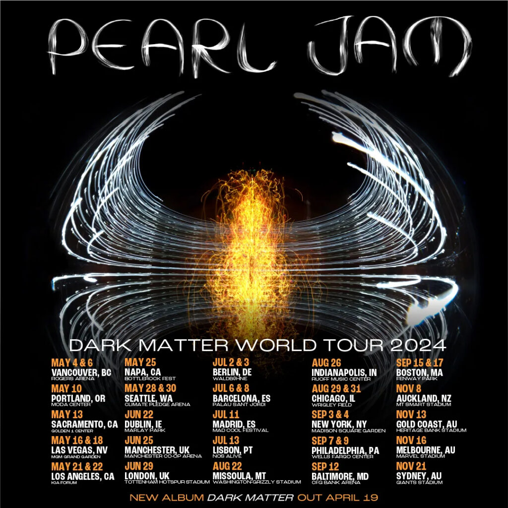 pearl jam,pearl jam tour,pearl jam dark matter,pearl jam tour dates,pearl jam 2024 tour,pearl jam world tour,pearl jam dark matter tour dates,pearl jam live,pearl jam live 2024,pearl jam 2024 tour dates,pearljam dark matter album,pearl jam dark matter album, PEARL JAM Announces &#8216;Dark Matter&#8217; 2024 World Tour