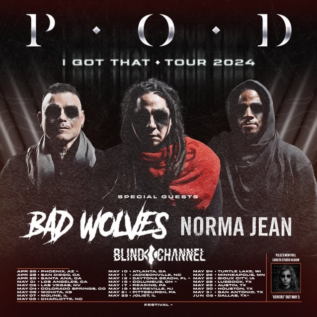 p.o.d.,p.o.d. band,p.o.d. meaning,p.o.d. alive,p.o.d. veritas songs,p.o.d. veritas,p.o.d. afraid to die,p.o.d. youth of the nation,p.o.d. tour,p.o.d. band members,p.o.d. band meaning,p.o.d. band news,p.o.d. band new album,payable on death,payable on death band,p.o.d. tour dates,p.o.d. 2024 tour,p.o.d. 2024 tour dates,p.o.d. bad wolves, P.O.D. Announces 2024 Tour Dates With BAD WOLVES, NORMA JEAN And BLIND CHANNEL
