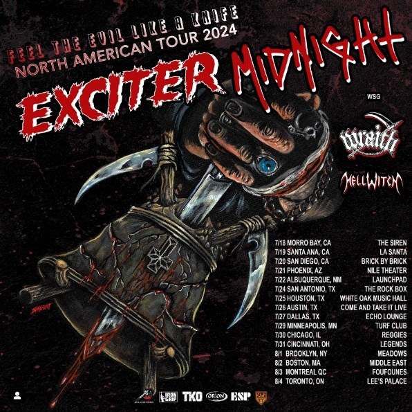 exciter,exciter band,exciter tour,exciter heavy metal maniac,exciter band wiki,exciter band tour,exciter band discography,exciter band official website,exciter band 80s,exciter midnight tour,exciter 2024,exciter news,exciter band news,exciter band 2024, EXCITER Reveal 2024 North American Tour Dates