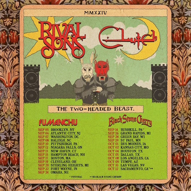 clutch,clutch band,clutch tour,clutch tour 2024,rival sons tour,clutrch rival sons,clutch rival sons tour,clutch rival sons tour dates,clutch rival sons two headed monster,clutch tour dates,clutch tour dates 2024,rival sons tour dates 2024,clutch rival sons tour dates 2024,clutch rival sons,clutch rival sons tour 2024 usa,clutch rival sons tour 2024,clutch rival sons presale code, CLUTCH And RIVAL SONS Hitting The Road For &#8216;The Two Headed Beast&#8217; North American Tour